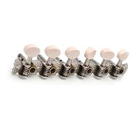 Guitar String Tuning Pegs Stainless Guitar Tuning Peg Machine Heads Tuners With White Plastic Button For Classic Guitar (Color : 6R)