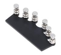 Guitar String Tuning System, Compact Design, Folk Guitar Ferrule Bridge, 6 Metal Fixing Pins for 39 Size to Improve Sound Volume (Black)