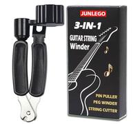 Guitar String Winder, Cutter and Bridge Pin Puller 3-in-1 Tool For Acoustic and Electric Guitars