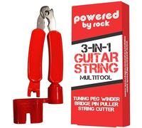 Guitar String Winder, String Cutter and Bridge Pin Puller - 3-in-1 Guitar Tool for Acoustic and Electric Guitars - Wind Guitar Strings Quickly - Cut Excess String Off - Pull Pins Out Easily