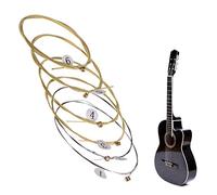 Guitar Strings, Acoustic Guitar Strings Wound Guitar Strings Custom Light Gauge for Electric Acoustic Guitar Beginners Performers