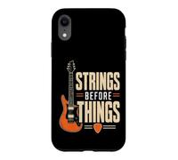 Guitar Strings Before Things Retro Guitarist Gift Case for iPhone XR