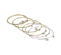 Guitar Strings for Beginners: Quality Metal Wire Set, Spare Parts Six Pieces, Soft Tension Feeling | Acoustic Instruments Wooden String Kit Training, Practice,