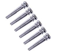 Guitar Strings Nail Metal Acoustic Guitar Bridge Pins Brass Guitar Strings Fixed Cone String Pins String Nut Nails Guitar Parts(2)