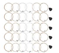 Guitar Strings Set 5 Pieces, Wooden Hex Carbon Steel Core, Phosphor Copper Winding 012 Gauge - Comfortable Play, Stable Sound Quality, Suitable for Guitar Lovers and Music Gifts (Acoustic guitar