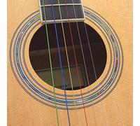 Guitar Strings Set of 6 - 3 Mercerized Colored Nylon 3 Copper Alloy Coated Guitar Strings for Classical Guitars of Various Sizes