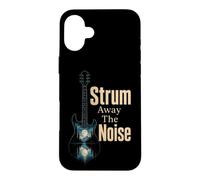 Guitar Strum Away The Noise Nature Guitarist Gift Case for iPhone 16 Plus