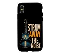 Guitar Strum Away The Noise Nature Guitarist Gift Case for iPhone X/XS