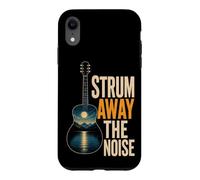 Guitar Strum Away The Noise Nature Guitarist Gift Case for iPhone XR