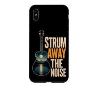 Guitar Strum Away The Noise Nature Guitarist Gift Case for iPhone XS Max