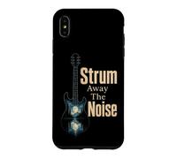 Guitar Strum Away The Noise Nature Guitarist Gift Case for iPhone XS Max