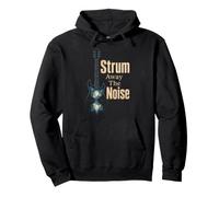 Guitar Strum Away The Noise Nature Guitarist Gift Pullover Hoodie