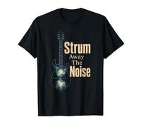 Guitar Strum Away The Noise Nature Guitarist Gift T-Shirt