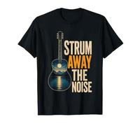 Guitar Strum Away The Noise Nature Guitarist Gift T-Shirt