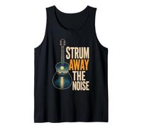 Guitar Strum Away The Noise Nature Guitarist Gift Tank Top