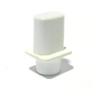 Guitar switch tip white telecaster type top hat shape 3.5mm slot
