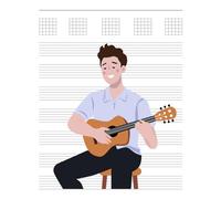 Guitar Tab Journal: Musician’s Notebook for Ideas, Practice & Progress