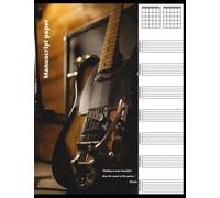 Guitar tab manuscript paper for beginners: Blank Guitar Tablature Book For Composing your Music and Songs (Music Books)