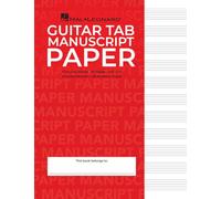 Guitar Tablature Manuscript Paper Wire-Bound Blank Sheet Music Book 11 Tablature Staves Per Page for Guitarists and Composers