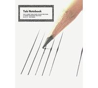 Guitar Tablature Notebook 144 pages: 6 Chord/Staff - 8.5 x 11 -Â Â Large Print, Blank, Wide Staff Manuscript Paper for Teachers, Students and Musicians