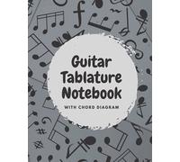 Guitar Tablature Notebook: MUSIC PAPER NoteBook - Guitar Chord Diagrams: 100 Pages - 16 chord boxes per page five frets per box: Blank Chord Box Book For Guitarists