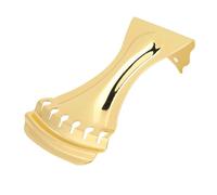 Guitar Tailpiece, 6 String Metal Bridge Replacement Gold Finish Durable Hardware for Electric Guitar Tremolo Repair, Resonator & Lap Steel Players (Gold)