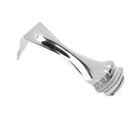 Guitar Tailpiece, Zinc Alloy Bent Tailpiece for 4 String Resonator Guitars with Enhanced Pitch Control and Smooth Surface, Silver Color F14 for Wood or Steel Resonator Guitars