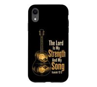 Guitar The Lord Is My Strength And My Song Isaiah 12:2 Gift Case for iPhone XR