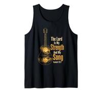 Guitar The Lord is My Strength and My Song Isaiah 12:2 Gift Tank Top