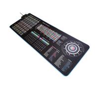 Guitar Theory Cheat Sheet Mousepad - 35×25cm & 80×30cm - Chords, Scales, Fretboard Notes, Circle of Fifths - Right-Handed Desk Mat - Optional LED Version (XXL with LED (800x300mm))