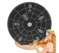 Guitar Theory Plates - Musical Circles Plates - Round Wooden Melody Chord Tool Circles of Fifths for Songwriters, Musical Teachers
