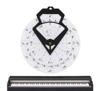 Guitar Theory Portable Theory Trainer Book | Guitar Music Theory Disc Book Key Scale Finder for Music Practice Learning Melody Adults Beginners Songwriting Composition