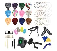 Guitar Tool Changing Set Including Picks Capos Guitar Strings String Winder Bridge Pins Pin Puller Guitar Accessory