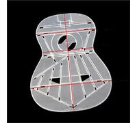 Guitar Tool Kit Classical Guitar Making Template Includes Outline Soundhole And Bracing Layout (Transparent Acrylic)(Style 1)