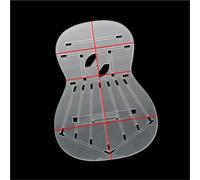 Guitar Tool Kit Transparent Acrylic Classical Guitar Making Template (Includes Outline Soundhole And Bracing Layout)(Style 1)