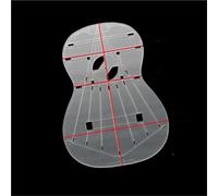 Guitar Tool Kit Transparent Acrylic Classical Guitar Making Template (Includes Outline Soundhole And Bracing Layout)(Style 2)