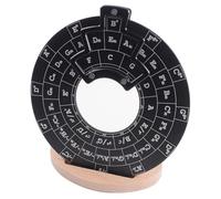 Guitar Tool Set Circle Of Fifths Wheel With Stand Holder Chord Wheel Aluminium Alloy Melody Maker