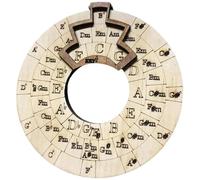 Guitar Tool Set Easy To Carry Guitar Chord Wheel Wooden Melody Tool