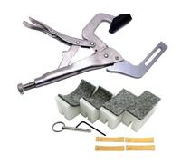 Guitar Tool Set Fingerboard Handheld Fret Press Insert Tool With 4 Radius Inserts Guitar Luthier Repair Set Release Lever Neck Suppot(Set)