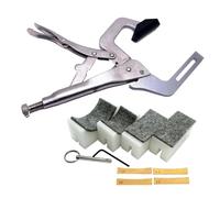 Guitar Tool Set Fingerboard Handheld Fret Press Insert Tool With 4 Radius Inserts Guitar Making Repair Set Release Lever Neck Suppot(Set)