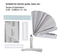 Guitar Tool Set Guitar Sander Radius Gauge String Action Ruler Fingerboard Guards Complete Kit Electric Bass Banjo Mandolin Metal Silver
