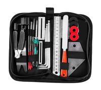 Guitar Tool Set Luthier's Repair Tools Kit 20PCS Grinding Maintenance Polishing Guitar Care Leveling Action Ruler Fret Sanding File
