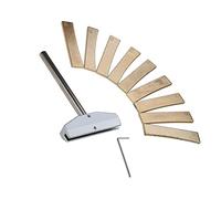 Guitar Tools and Accessories Luthier Tools Set Guitar Bass Fret Press Caul Fingerboard Pressing Tool & 9Pcs Metal Radian Fret Inserts Guitar Tools