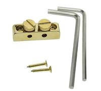 Guitar Tools Electric Guitar Tremolo Headstock Mounted Key Metal Hex Wrench Holder Tools(Gold)