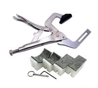 Guitar Tools Fingerboard Handheld Fret Press Insert Tool With 4 Radius Inserts Guitar Making Repair Set Release Lever Neck Suppot(Machine)