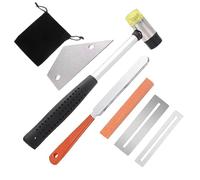 Guitar Tools Luthier Tool Kit Include Fret Rubber Hammer Fret Crowning File Rocker Leveling 2 Pcs Fingerboard Guard