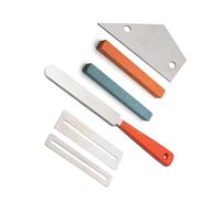 guitar tools maintenance Guitar Fret Crowning File Leveling Tool Grinding Protectors Repair Part Set Guitar Repair Tool (Color : The second set)