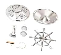 Guitar Tools Silver 8pcs Resonator Cones Soundhole Screens Tailpiece Bridge Saddle Guitar For Resophonic Resonator Guitar