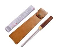 Guitar Tools Square Guitar Fret Dressing Metal File With 3 Carborundum Slots Handle