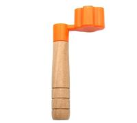Guitar Tools Wooden Guitar String Winder Electric Bass Acoustic Peg Tuner Tool Crank Pin Puller(Orange)